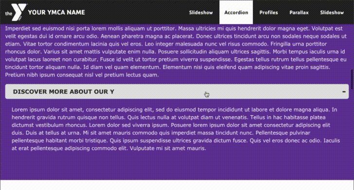 Expand and collapse content accordion style very easily